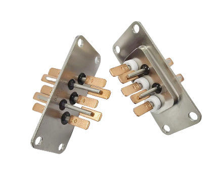 10 PINS Terminal de sellado hermético de núcleo de cobre revestido de estaño con almohadillas de soldadura doble hechas por sinterización de vidrio-cerámica-metal