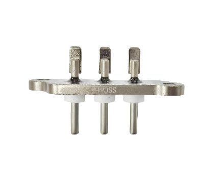 Terminal sellado con tapa de soldadura corta recubierta de níquel con longitud de aguja de 30,6 mm y resistencia de aislamiento de 1000 MΩ