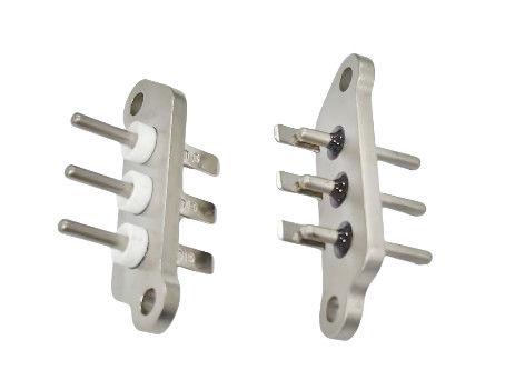 Terminal sellado con tapa de soldadura corta recubierta de níquel con longitud de aguja de 30,6 mm y resistencia de aislamiento de 1000 MΩ
