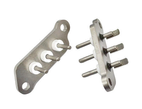 Terminal sellado con tapa de soldadura corta recubierta de níquel con longitud de aguja de 30,6 mm y resistencia de aislamiento de 1000 MΩ