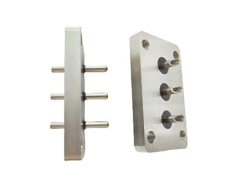 23.7mm Pin de acero con un extremo cónico y pequeña placa cuadrada para el aire acondicionado compresor placa de sellado terminal