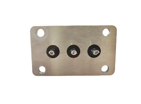 23.7mm Pin de acero con un extremo cónico y pequeña placa cuadrada para el aire acondicionado compresor placa de sellado terminal