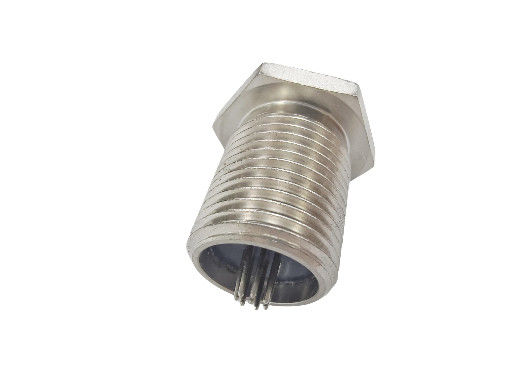 Conectores de sellado hermético de rendimiento duradero con 1x10 -9 Cc/sec He tasa de fuga y opciones de montaje roscado