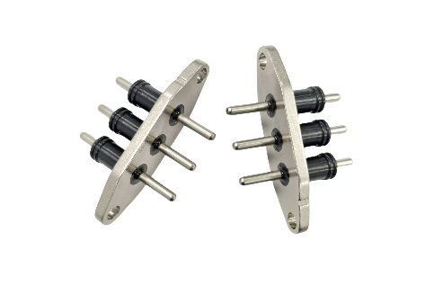 Conector hermético para vehículo eléctrico con corriente de trabajo máxima de 30A con materiales SUH446 y pines de cobre