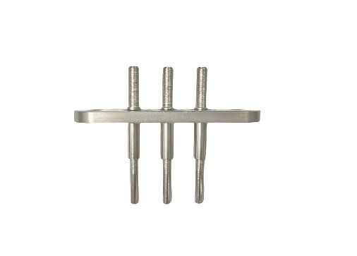 Conector hermético para vehículos eléctricos con resistencia a altas temperaturas y 3 contactos, que garantiza conexiones seguras