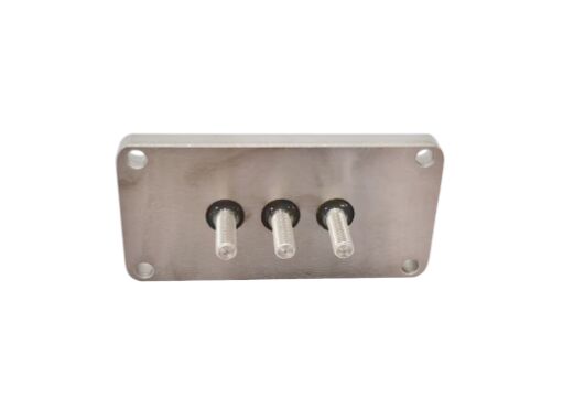 Placa de terminal de conexión de corriente nominal de 50 A con materiales de placa C45 diseñados para la gestión y seguridad de circuitos eléctricos